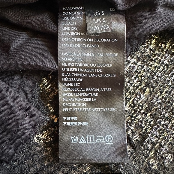 Maeve Anthropologie Sequin Midi Skirt NWT Small Carbon Black Gold Party Holiday - Picture 10 of 10